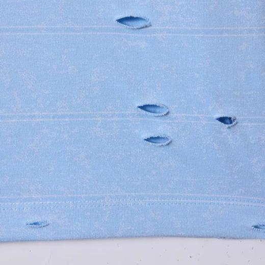 SDSA男装2026新款高贵轻奢潮牌扎染条纹割破圆领短袖T恤百搭时尚 商品图4