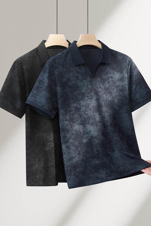 【DPF】大依优型大码男装夏季海鸥领polo衫短袖印花休闲百搭短袖上衣 商品图5