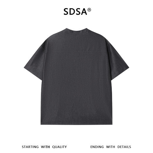 SDSA男装2026新款高贵轻奢潮牌铆钉倒三角设计圆领短袖T恤百搭 商品图4