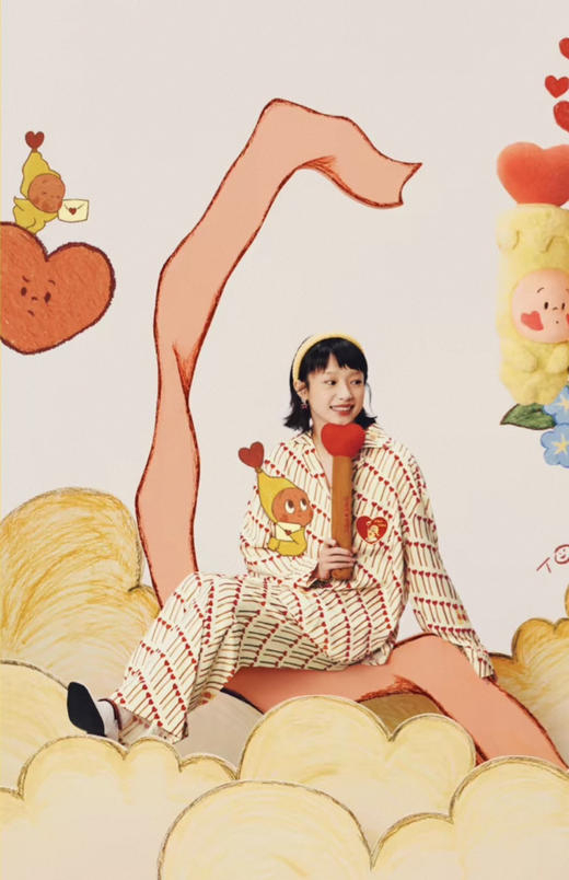 官网499！宋雨琦同款 tbh野兽×星星人同款星光缎家居服套装 长袖睡衣四季可外穿 商品图4