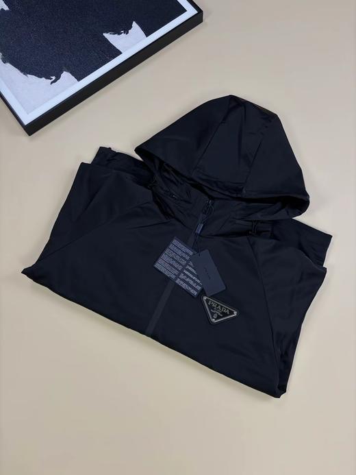 F040702夏季新款时尚休闲透气舒适柔软连帽夹克翻领连帽长袖外套 商品图4