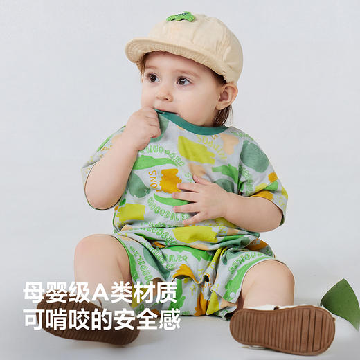 迷你巴拉巴拉婴儿外出连体衣宝宝亲肤排汗哈衣爬服米菲联名2026夏 商品图4