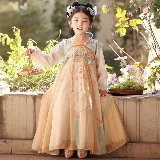 【团购】【小花兔】苏城纪女童襦裙汉服SL3346长袖 商品图8