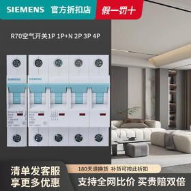 西门子空开断路器总开线路保护器1P/1P+N/2P/4P总闸