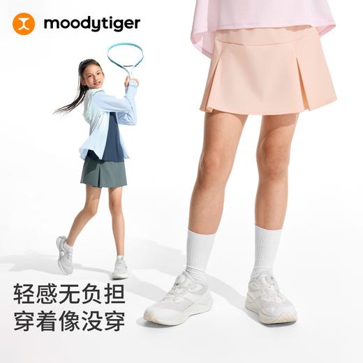 moodytiger女童针织压褶短裙运动休闲时尚夏季薄款62211852 商品图1
