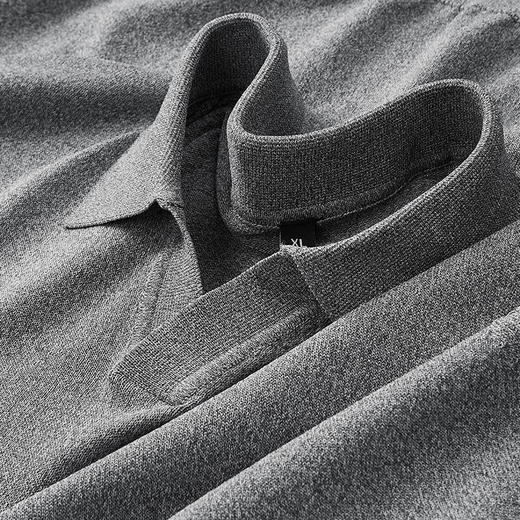 【DPF】大依优型大码男装夏季针织小V领短袖POLO衫商务休闲百搭上衣T恤 商品图4