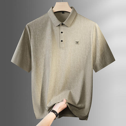 【DPF】大依优型大码男装夏季冰丝短袖POLO衫速干休闲商务透气上衣T恤 商品图3