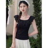 鹿向南「暮色剪影」法式黑色背心吊带女夏新款时尚设计感百搭上衣 商品缩略图0