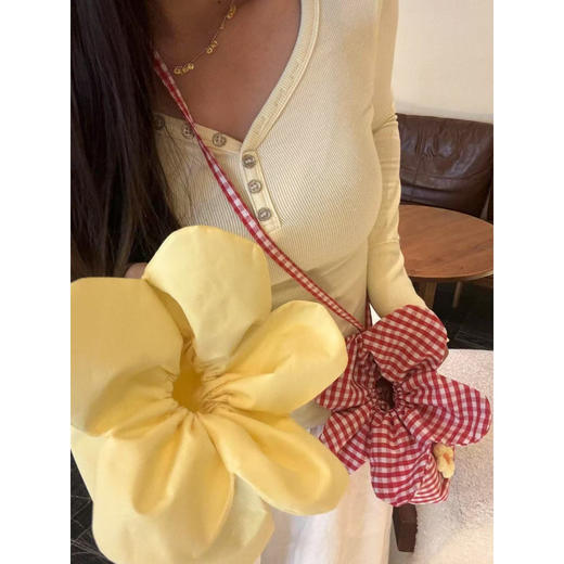 【百搭出片！高级质感】女包小众包包高级单肩斜挎包便携高颜值精致新款原创小花包旅游包。xb 商品图2