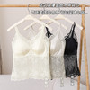 性感蕾丝吊带背心女带胸垫内衣缎面双肩带内搭外穿上衣内搭美背潮 商品缩略图2