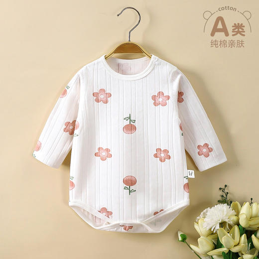 【49.9元任选2件】婴童新生儿纯棉衣服春夏款婴儿服装无骨包屁衣宝宝连体衣三角爬服聚 商品图8