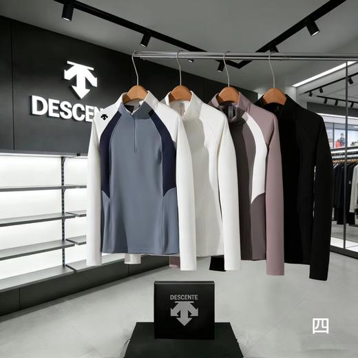 F040750户外运动速干干爽透气清凉舒适半拉链长袖上衣 商品图0