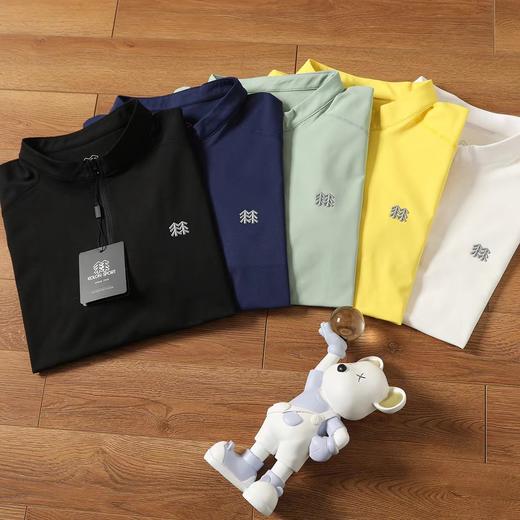 F040743户外男生休闲百搭速干吸湿运动半拉链POLO衫 商品图1