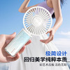 【大风力！清凉不间断】手持马卡龙透明小风扇迷你便携三档锂电USB充电桌面风扇夏季礼品。xb 商品缩略图1