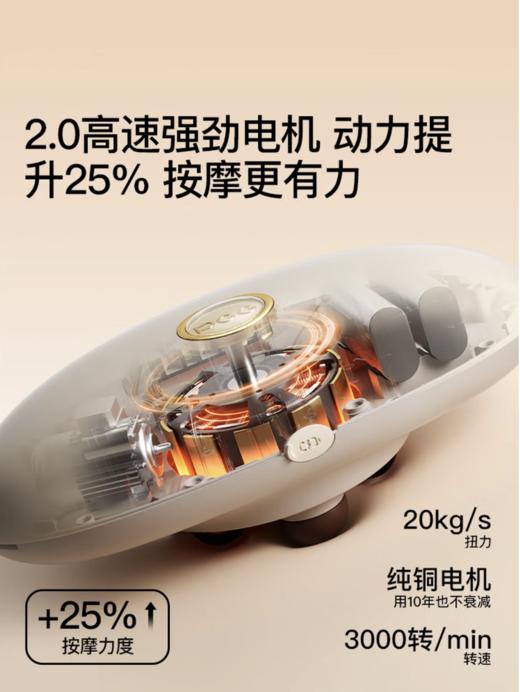 PGG砭石揉腹仪腹部按摩器艾灸热敷姨妈暖宫减肥燃脂瘦肚子W2女生生日礼物送女朋友老婆妈妈 商品图5