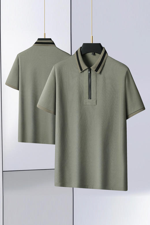 【DLS】【纯棉】大依优型大码男装夏季翻领polo衫短袖商务休闲短袖上衣 商品图5
