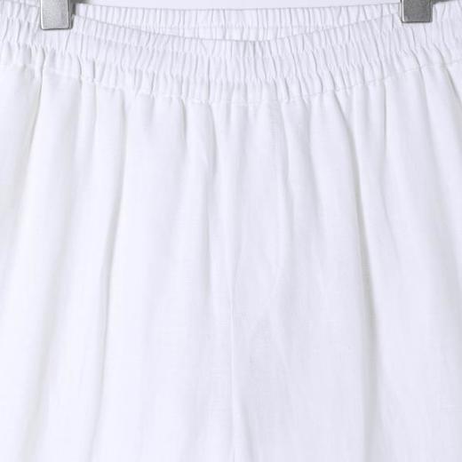 SDSA男装2026新款高贵轻奢简约纯色亚麻休闲裤百搭透气舒适裤子 商品图1