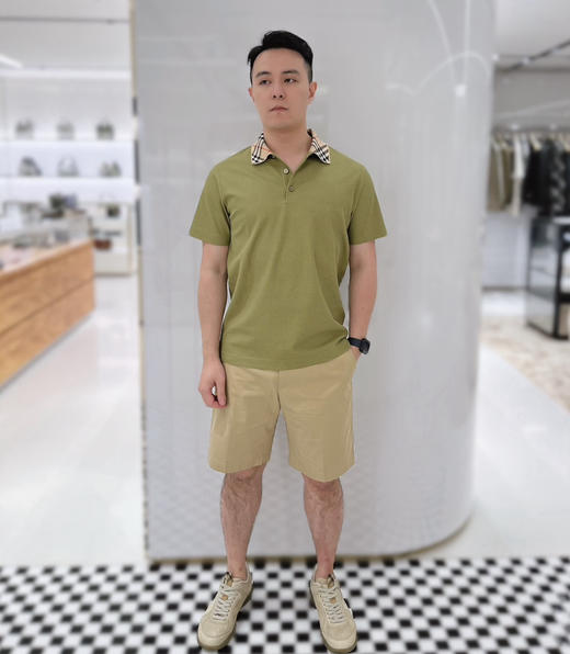 贸易公司订单剩余！最新款Bur男士格纹Polo衫～（售后时间：签收3天内，不合适及时申请） 商品图12