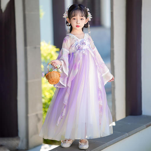 【团购】【云梦】苏城纪女童襦裙汉服SL3229（长袖） 商品图12