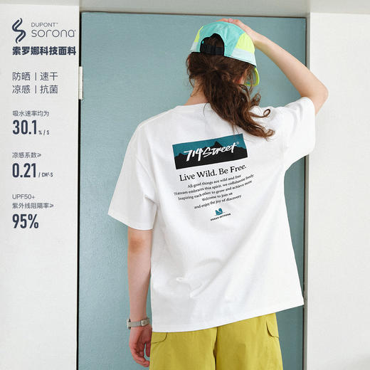 714street户外印花抗菌速干短袖2026夏季潮牌宽松情侣索罗纳T恤男 商品图0