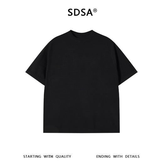 SDSA男装2026新款高贵轻奢简约透气横纹针织圆领毛衣百搭时尚上衣 商品图0