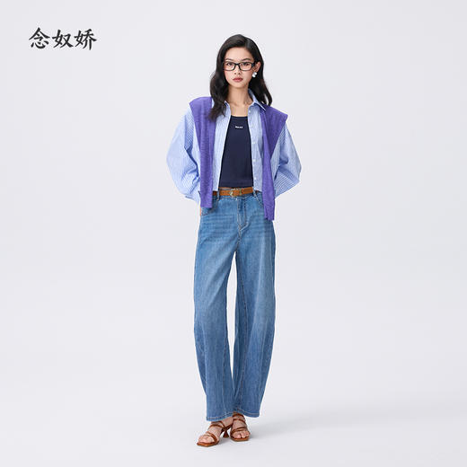 【商场同款】CNB6424 “ 海盐条纹衬衫 ” 棉质条纹面料，自带微弹 不易皱清爽好穿 商品图9