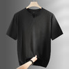 【DPF】大依优型大码男装夏季冰丝v领短袖T恤纯色潮流百搭休闲宽松上衣 商品缩略图2