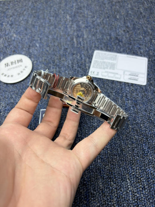 浪琴新款AF康卡斯悦动系列34mm 间玫金橄榄绿 2892机 女士腕表 商品图7