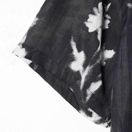 SDSA男装2026新款高贵轻奢新中式撞色满印花卉短袖衬衫百搭时尚 商品图2