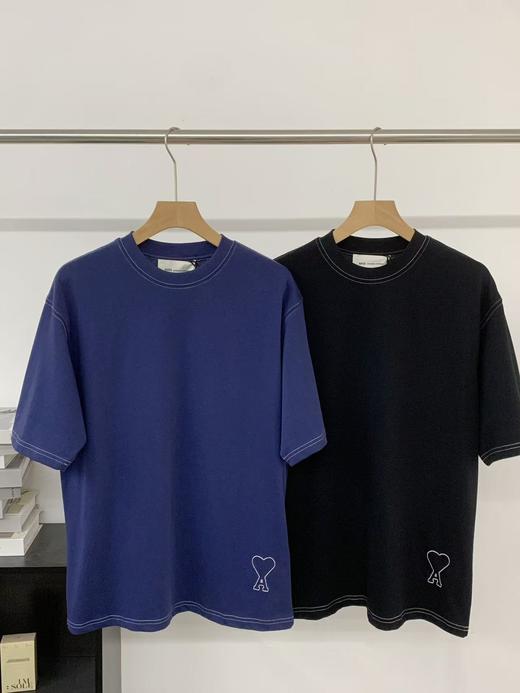 【edj1】情侣新款夏日镂空爱心刺绣短袖T恤！！ 商品图1