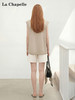 天猫同步【莱赛尔混纺】拉夏贝尔/La Chapelle两色压褶肩部口袋马甲法式慵懒风春夏坎肩外搭无袖上衣 商品缩略图4