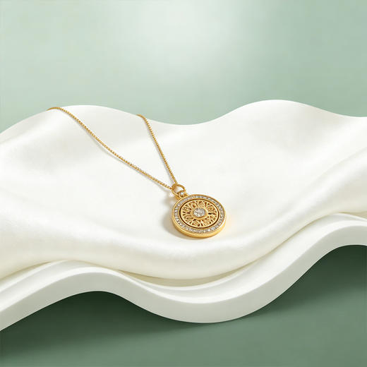 【宏艺珠宝】八宝承祥·银s925项链 商品图1