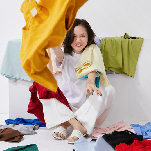 拍4件79元，单拍不发，送防晒冰袖1副【 马卡龙系列百搭穿纯棉】新疆的长绒棉精梳工艺 14色可选 男女同款 舒适透气 商品图4