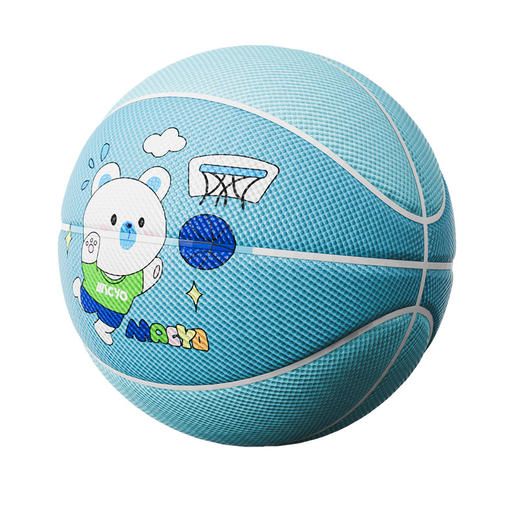 【赠打气筒+气针】MACYO/麦克羊儿童5号篮球 一体成型高弹皮球 小学生训练专用球 商品图4