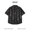 SDSA男装2026新款高贵轻奢美式复古扎染渐变印花短袖衬衫百搭时尚 商品缩略图0