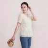 奢姿大码女装2026夏季减龄立体绣花雪纺衬衫胖妹妹V领时尚上衣9962254597 商品缩略图4