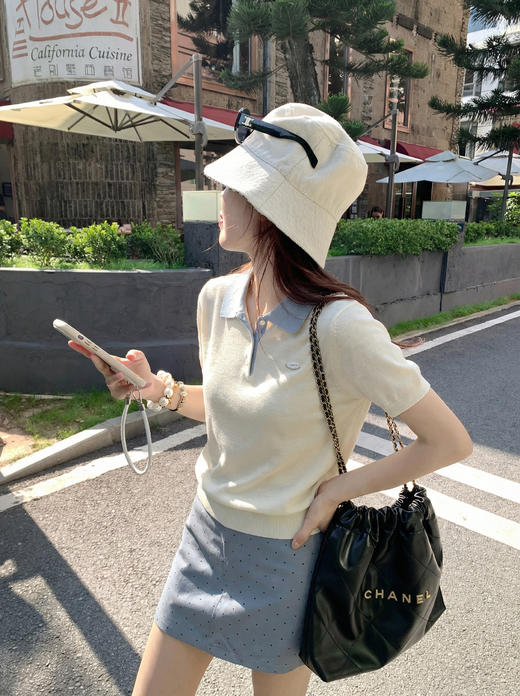 <曾小咸推荐>4.8现货秒杀 ！微信超特价！韩系翻领撞色针织衫 日常149.99 立减90 秒杀59.99！！ 商品图10