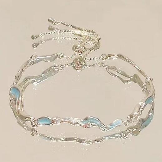 【清冷高级！送人皆宜】粉色锆石樱花蝴蝶结手链女ins小众轻奢气质高级清冷感闺蜜手饰女。xb 商品图2