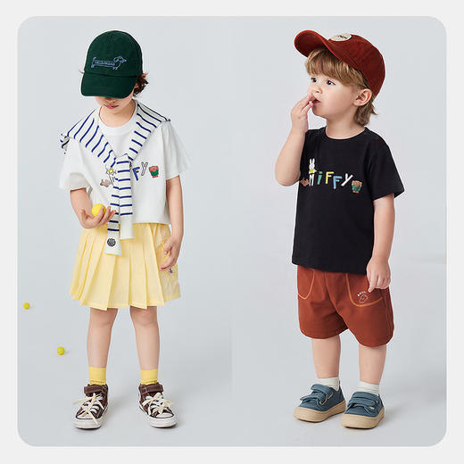 [米菲联名]迷你巴拉巴拉儿童短袖T恤速干凉感抑菌半袖上衣2026夏 商品图3