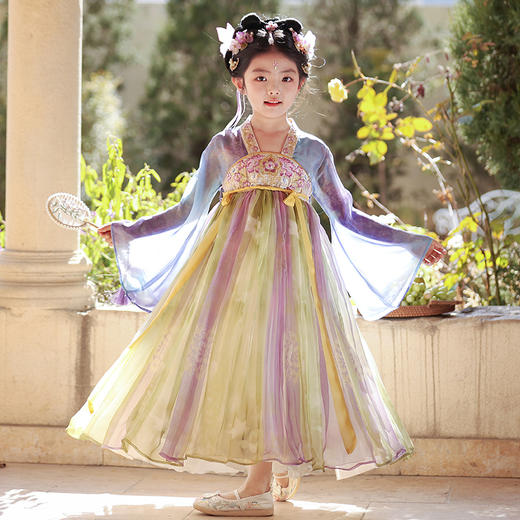 【团购】【锦城】苏城纪女童襦裙汉服SL3336长袖 商品图6