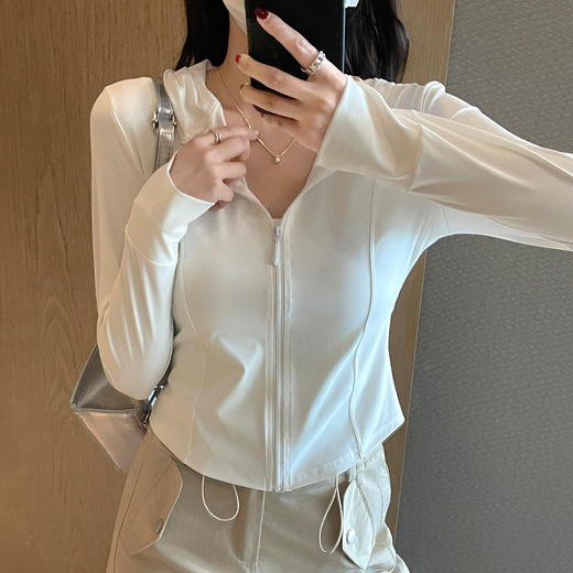 女防晒衣防紫外线夏季冰感透气皮肤衣户外薄款防晒服运动外套 商品图3