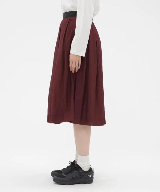 Margaret Howell 26SS 日版玫瑰色丝棉宽褶半裙 商品图3