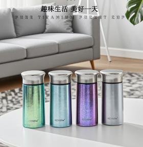 米马杂货场 小蛮腰纯钛保温杯200ml