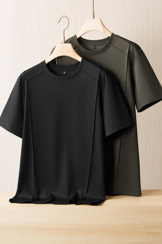 【DPF】大依优型大码男装夏季圆领短袖T恤棉质百搭休闲纯色短袖上衣 商品图5