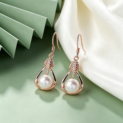 【宏艺珠宝】珠韵凝香·银s925耳饰 商品图1