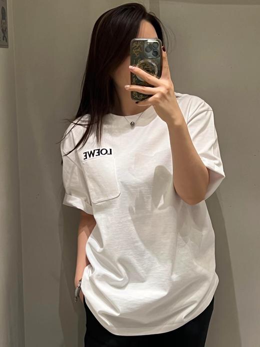 F040720早春季新款柔软吸汗透气男女同款不飘不透口袋刺绣短袖T恤衫 商品图8