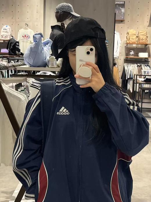 F040717春秋季新款美式复古拼色时尚百搭轻薄透气防风立领拉绳长袖外套 商品图8