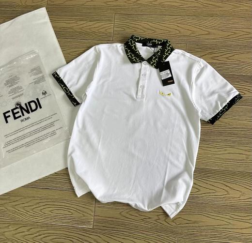 F040719夏季新款小怪兽三粒扣胸前刺绣双重水洗珠地棉网眼翻领POLO衫短袖 商品图5