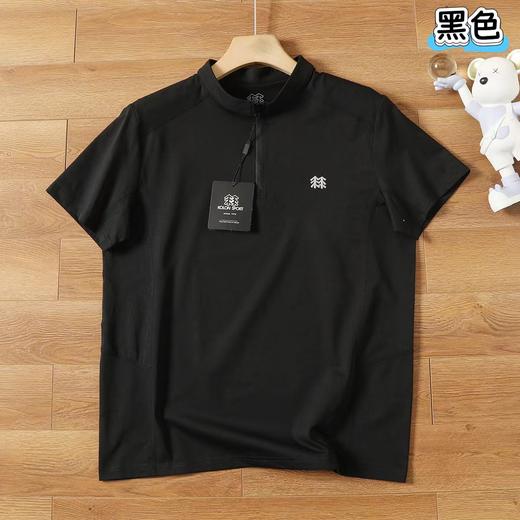 F040743户外男生休闲百搭速干吸湿运动半拉链POLO衫 商品图5