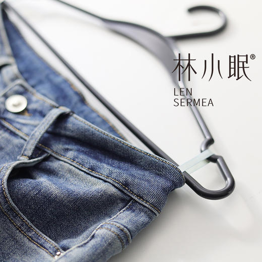林小眠宽松直筒牛仔裤，宽松舒适，柔软有弹力，休闲通勤百搭 商品图11